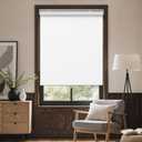 GENIMO Cordless Blackout Roller Shades, 29" W X 72" H, White