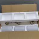 Emliviar 3-Light Vanity Lights for Bathroom, Brushed Gold Bathroom Light with Clear Glass Shade, YCE237B-3W BG
