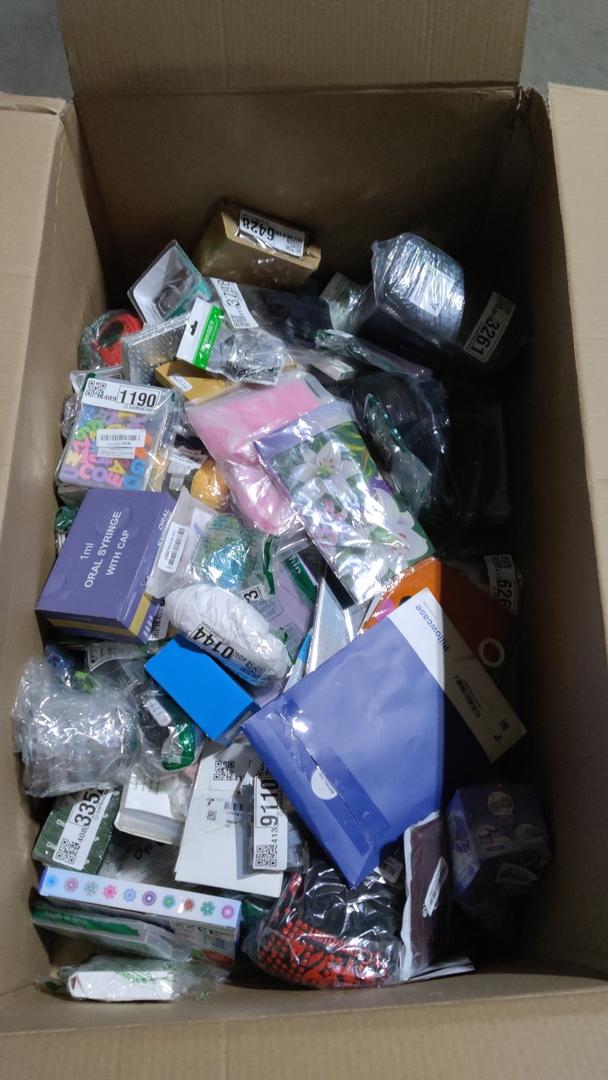 Box of Mixed Items, Retail is Estimated