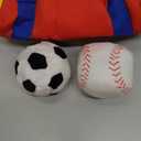 KMUYSL Baby Toys 0-12 Months, My First Sports Bag Plush Toy - 4 Sensory Balls Soft Toys with Crinkle, Rattles for 0-3-6-9-12 Month Newborn Infant, 1st Birthday for Babies Boys Girls Age 1