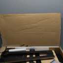 HOMCOM Sideboard with Solid Wood Countertop, Modern Kitchen Storage Cabinet, Coffee Bar Cabinet with 2 Drawers, Doors and Adjustable Shelf, Black (26.75" x 15.75" x 33.5")