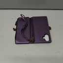 Defencase for iPhone 16 Plus Magnetic Wallet Case Compatible with Magsafe with RFID Blocking Zipper Strap Card Holder for Women Men PU Leather Detachable Case for iPhone 16 Plus (6.7 inches), Purple