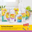 Glad for Kids Unicorns Paper Snack Bowls, Disposable Paper Bowls for Kids Snacks and Parties, Sturdy Microwave Safe Bowls for Everyday Use and Easy Cleanup, 12 Oz, 20 Count (Multicolor)