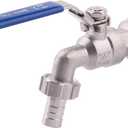 DERNORD Stainless Steel Ball Valve - 1/2 Inch Weldless Bulkhead for Building Home Brew Kettle/Mash Tun