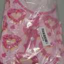 Multitrust Mommy and Me Valentines Pjs Matching Sets Long Sleeve Shirt Tops and Pants Mama and Me Pajamas Set Sleepwear (Small, Pink)