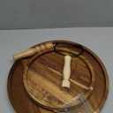 LemonRoad 2 Tiered 360° Rotatable Acacia Charcuterie Boards gift Large Wood Serving Tray Charcuterie cake stand, Perfect for christmas Gatherings, Housewarming party, Celebrations, and Daily Usage