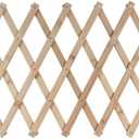 Expandable Wooden Dog Gate for Stairs Doorways, Folding Accordion Pet Fence for Small Dogs Puppies, Portable Safety Barrier for Indoor House, Natural Wood