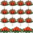 Hotop 49 Pcs Artificial Tropical Flowers Bulk - Mixed Size 11-68cm Realistic Bird of Paradise, Freesia, Azalea, Palm Leaves, Monstera Vibrant & Durable for Hawaii Wedding, Summer Party, Outdoor Decor