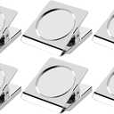 Magnetic Clips, 2.12 inches Heavy Duty Metal Magnet Clips for Hanging, 6 Pack Extra Strong Large Magnetic Clip for Whiteboard, Classroom, Office
