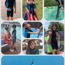 Hevto Kids Wetsuit Shorty for Boys Toddler Girls Youth 2mm Neoprene Thermal Wet Suit Front Zip for Swimming Snorkeling Surfing Diving, Size 5