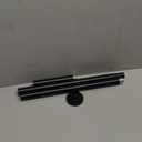 Shower Curtain Rod Adjustable 32-47 Inch, Spring Tension Shower Rods Stainless Steel Telescoping Curtain Rod for Bathroom, No Drilling, No Slip, No Rust, Black