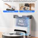 Lefant LiDAR Robot Vacuum and Mop, 90-Day Self-Emptying, 190° PSD Obstacle Avoidance, Customized Cleaning, Multi-Floor Mapping, 6000Pa Strong Suction, 140 Min Runtime, WiFi/Alexa/APP/iWatch, M2 Pro