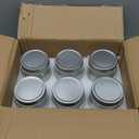 Small Mason Jars Regular Mouth - 8 oz Clear Glass Jars with Silver Metal Lids for Sealing, Food Storage, Overnight Oats, Jelly, Dry Food, Jam,DIY Jars, 6PCS