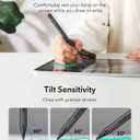 ESR Geo Digital iPad Pencil Findmy Compatible with Apple iPad 2018-2026,with Easy Shortcuts for Apple iPad A16/10/9/8 & Air 13/11 & Pro 12.9/13/11 & Mini 7/6/5,Black(No Wireless Charging)
