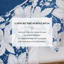 Floral Bedding Quilt Set Bedspread - Blue Floral Quilt Lightweight Reversible Dyed Oversized Bed Spread Coverlet with 2 Pillowsham for Home All Season Tropical Royal Luxury (King)