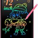 Cimetech LCD Writing Tablet, 12 Inch Kids Toys Doodle Board, Toddler Toys for 3-8 Year Old Girls Boys, Travel Essentials Drawing Pad, No Mess Coloring Books (Pink)