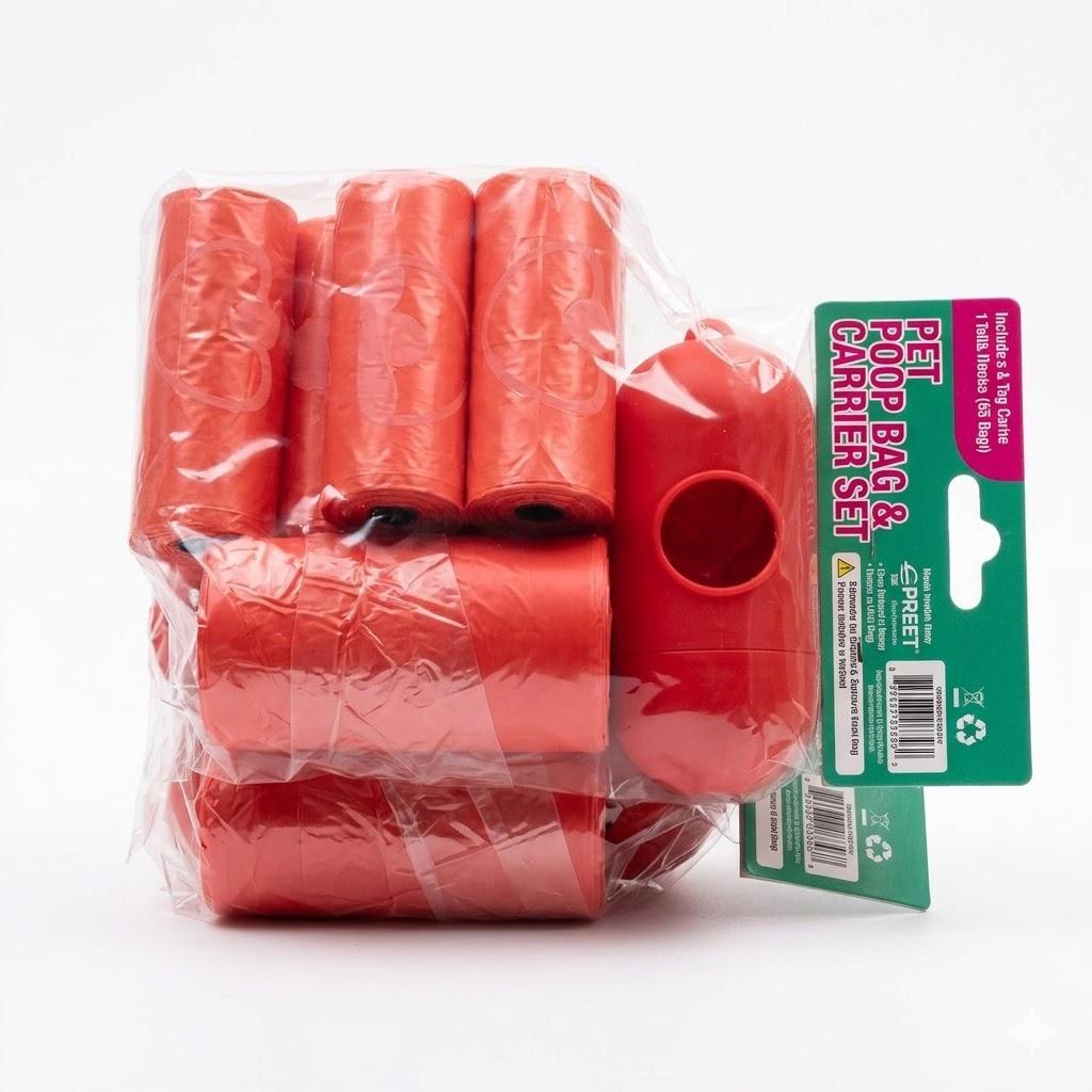 Pet Poop Bag & Carrier Set 2 Pack