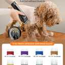 oneisall Dog Clippers for Grooming Doodles Poodles Thick Curly Hair,Low Noise Heavy Duty Dog Grooming Kit with Detachable Metal Blades