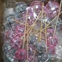 Teenyyou 24 Pcs Disco Ball Cupcake Toppers Happy Birthday Cake Topper 1970s Retro Cake Decorations Shiny Pink Mini Disco Ball Toppers for 70s 80s Theme Party Supplies(Pink and Silver)