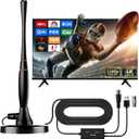 TV Antenna Indoor Antenna for Smart TV for Long Range Reception and All Smart TVs HD Digital Antenna with Amplifier Signal Booster for Local Channels Supports 4K 1080pOrange
