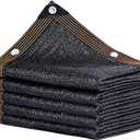 Winemana 50% Black Shade Cloth, 6.6 x 16 FT Durable Mesh Tarp with Grommets, Garden Sunblock Shade Cloth Shading Antifreezing for Plants Cover, Greenhouse, Barns Kennel, Patio, Tomatoes