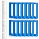 12Pcs 1/2" Single Gang Electrical Box with 24 Screws, Electrical Outlet Boxes Extender 1 Gang Receptacle Extender for Electricals Box and Outlet Switches(Blue)