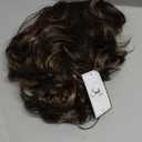 Mens Brown Wig Short Layered Curly Wavy Male Wig Synthetic Hair Wigs Heat Resistant Cosplay Halloween Party with Wig Cap