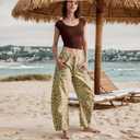 Leopard Pants Women Barrel Baggy Jeans Y2k Boyfriend Cheetah Print Jean Mid Rise Wide Leg Denim Ankle Pants Black Khaki XXL (XXL)