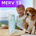 12x12x1 MERV 13 (6-Pack) Pleated Air Filter (Actual Size: 11.75" x 11.75" x 0.75") MPR 1900 & FPR 10, Furnace Air Filters, 12x12x1 air filter