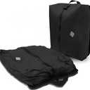 Travel Vacuum Bags,Reusable Space Saver Bags with IP67 Waterproof Zipper 17L Packing Cubes for Suitcase, Compression Bag Backpack,Luggage,Yoga,Swim,Beach(1PACK,Black)