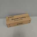 YASONIC Shower Caddy Hanging - Never Rust Shower Organizer - Aluminum Over The Head Caddy with 10 Hooks for Razor/Sponge - Rack with Soap Basket - Silver