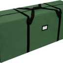 AerWo Christmas Tree Storage Bag 7.5, Extra Large Christmas Tree Storage Box Containers Fits Up to 7.5 Ft Artificial Trees Heavy Duty 600D Oxford Xmas Holiday Tree Bag with Handles & Dual Zipper (Green)