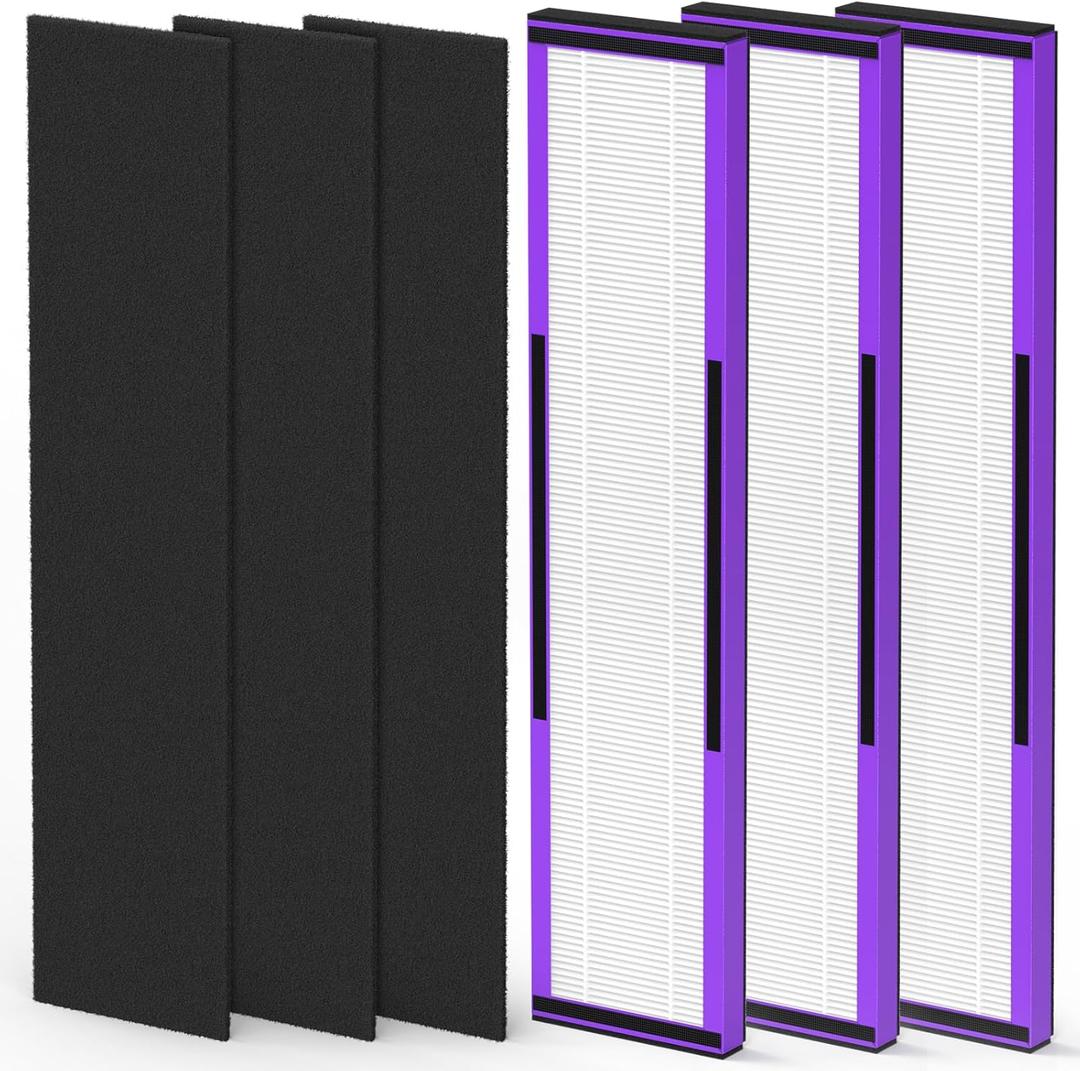3-Pack Upgraded 2-in-1 Replacement Filter Compatible with Bionaire BAP9700, BAP520, BAP9435 Purifiers and Holmes HAP1702, HAP9422, HAP9423, HAP9424, HAP9425 Purifiers