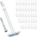 Heavy Duty Drywall Anchor Bolts with 1/4"-20 Fastener Suitable for TV Mounting Hollow Wall Anchor Bolt Screw Kit Supports Up to 270 lbs Each on 1/2 Inch Drywall Pack of 42