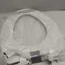 Bemis 1500EC 162 Wood Toilet Seat with Easy Clean & Change Hinges, Elongated, Silver