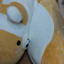 Rexinc 43.32'' Jumbo Dog Stuffed Animals Long Dog Plush Pillow Toy Sleeping Cute Cartoon Soft Long Body Pillow Gift for Kids Adults