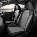 FREESOO Custom 1:1 Seat Covers for Toyota Corolla Cross L LE XLE 2026 2025 2024 2023 2022 2021, Not for Hybrid, Faux Leather Seat Covers Full Set - BlackRed