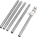 MERRYHAPY Stainless Steel Wall Mount Flag Pole Kit with Rotating Flagpole Rings Outdoor Flag Holder for House Yard Porch Ideal for Displaying Securely