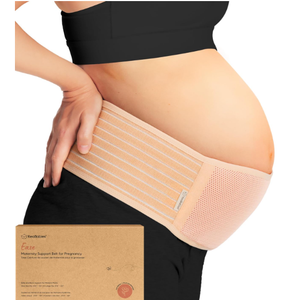 KeaBabies Pregnancy Belly Bands for Pregnant Women  1Pack, Soft & Breathable Maternity Belly Support Band, Easy Adjustable Maternity Belt for Back, Pelvic Support, Comfortablee (Classic Ivory, M/L)