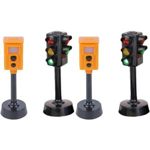 Toyvian 4 Pcs Traffic Light Traffic Light Toy Mini Traffic Signs Light Model Toy Toy for Kids