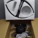 Ceiling Fans with Lights and Remote, 20'' Low Profile Ceiling Fan, 3000-6500K Dimmable Modern Flush Mount LED Fan Light, 6 Wind Speeds, Ceiling Fans for Bedroom Black