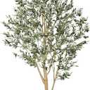 Realead Tall Faux Olive Tree 9ft - Realistic Large Silk Olive Tree Artificial Indoors - Fake Olive Trees with Branches and Fruits - Artificial Olive Trees for Home Office Decor Indoor
