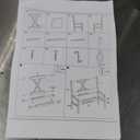 SogesHome 5-Pieces Dining Table Set, Kitchen Table and Chairs for 4, Kitchen Dining Room Table Set for Home, Restaurant, Grey&White