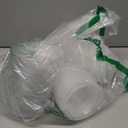 50 Pack 12 oz Plastic Dessert Cups with Lids, Clear Disposable Snack Bowls for Yogurt Parfait, Cake, Fruit, Salad, Acai Bowls