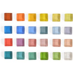 24 Colors Glass Fridge Magnets, Cute Jelly Refrigerator Magnets, Colorful Magnet Decoration for Kitchen, Office, School Whiteboard