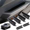 1797 4 Door Handle Storage Box fit for Ford Bronco 2021 2022 2023 2024 2025 Accessories Car Pocket Organizer Black 4pcs/Set
