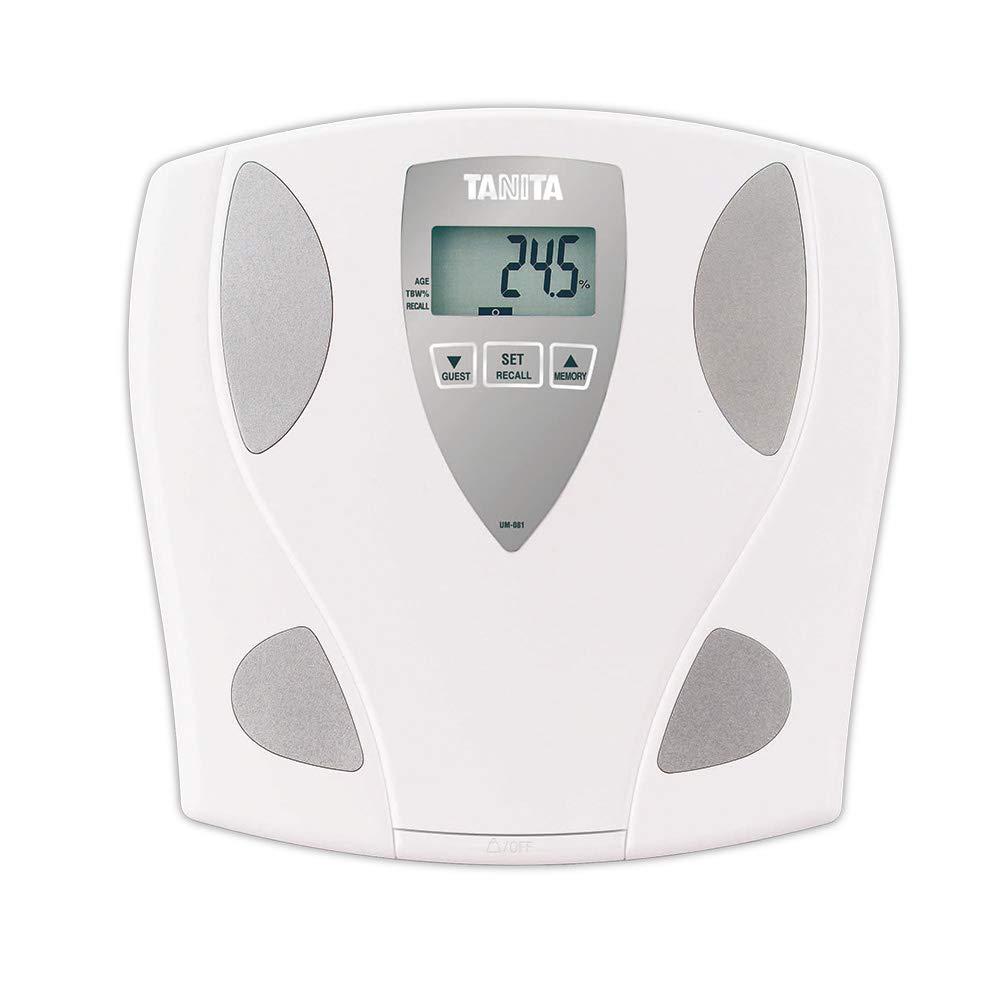 Tanita UM-081 Body Fat & Body Water Monitor Scale - Digital Weight & BMI Analyzer - 330 lb Capacity - 2 User Memory - Guest Mode - Japan Technology