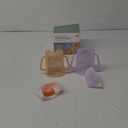 Momcozy Pouch Holder No Squeeze, Baby Food & Juice Box Holder, Mess-Free, Easy Grip for Self-Feeding, BPA-Free & DEHP-Free, Must-Have for Babies, Violet&Orange 2Pcs