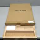 Bamboo Silverware Drawer Organizer, Expandable 13" to 20" Wide Kitchen Utensil Holder with 2 Knife Blocks, 7-9 Slots Cutlery Tray for Flatware (Natural)