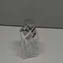 mDesign Glass Refillable Foaming Hand Soap Dispenser Modern Square Pump Bottle for Bathroom Vanities or Kitchen Sink, Countertops - 2 Pack - Clear/Black